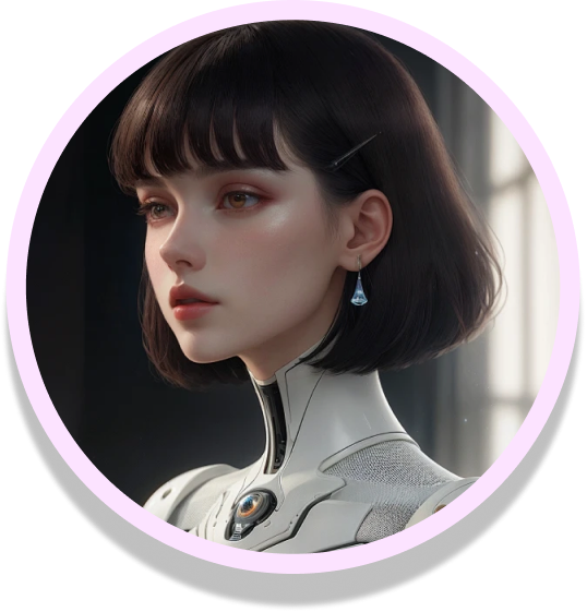 A futuristic portrait style