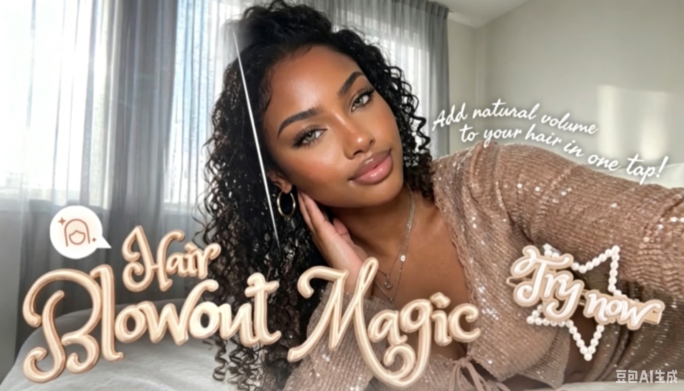 A glamorous AI makeover style